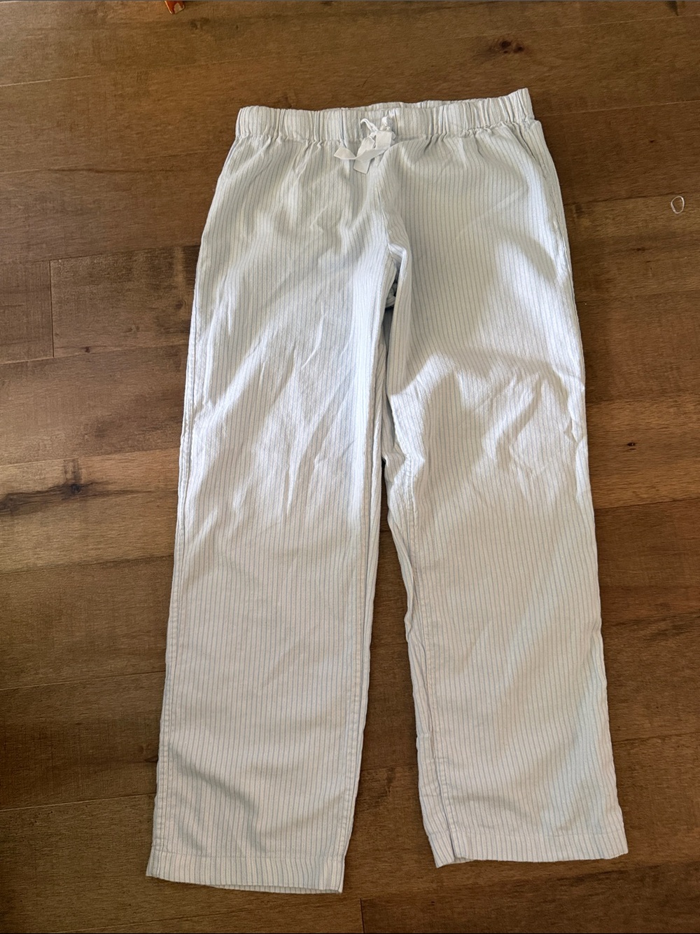 J. Crew Women's Cream Pinstripe Pajama Pants 💋